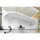 Raumspar Badewanne Tigra mit Duschzone 150x75cm, rechts, weiss, Komplett-Set