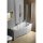 Raumspar Badewanne Tigra mit Duschzone 150x75cm, rechts, weiss, Komplett-Set