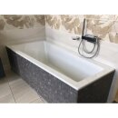 ANDRA L SLIM asymmetrische Badewanne 170x90x45cm, weiss