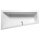 ANDRA L SLIM asymmetrische Badewanne 170x90x45cm, weiss