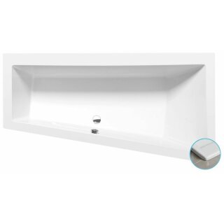 ANDRA R SLIM asymmetrische Badewanne 170x90x45cm, weiss