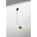 REGATA Freistehende Badewanne 175x85x61cm, Füsse bronze, schwarz/weiss