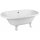 REGATA Freistehende Badewanne 175x85x61cm, Füsse weiss, weiss