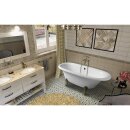 REGATA Freistehende Badewanne 175x85x61cm, Füsse bronze,