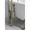 REGATA Freistehende Badewanne 175x85x61cm, Füsse bronze,
