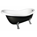 RETRO Freistehende Badewanne 158x73x72cm, Füsse...