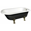 FOXTROT Freistehende Badewanne schwarz/weiss,...