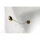 FOXTROT Freistehende Badewanne 170x75x64cm, Füsse weiss, schwarz/weiss