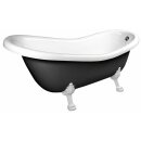 RETRO Freistehende Badewanne 175x76x84cm, Füsse...