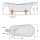 RETRO Freistehende Badewanne 175x76x84cm, Füsse weiss, schwarz/weiss