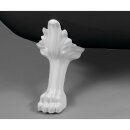 CHARLESTON Freistehende Badewanne schwarz/weiss, 188x80x71cm, Füsse weiss