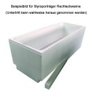 Styroporträger zu Badewanne Marlene 200x90cm