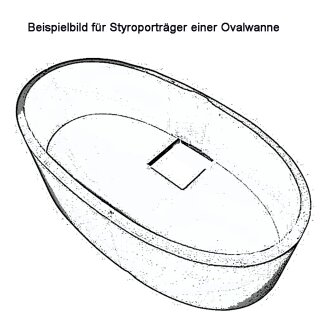 Styroporträger zu Badewanne Viva O 185