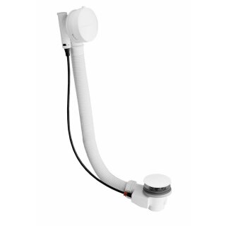 MARBLE Ablaufgarnitur mit Bowden, Länge 775mm, weiss