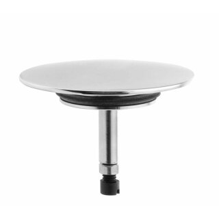 Ablaufgarnitur Ersatzstopfen, Messing, 72mm, Chrom