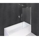 MODULAR SHOWER Wannenabtrennung 900x1500mm, Klarglas, mit...