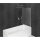 MODULAR SHOWER Wannenabtrennung 700x1500mm, Klarglas, mit Stabilisator