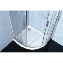 EASY LINE Duschabtrennung Viertelkreis 900x800mm, L/R, Klarglas