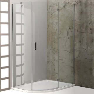 VITRA LINE Duschabtrennung,Viertelkreis 1200x900mm,R550,rechts, Klarglas
