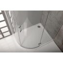 VITRA LINE Duschabtrennung,Viertelkreis 1200x900mm,R550,rechts, Klarglas