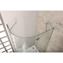 VITRA LINE Duschabtrennung,Viertelkreis 1200x900mm,R550,rechts, Klarglas