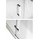 VITRA LINE Duschabtrennung Viertelkreis 1200x900mm, R550, rechts, Klarglas