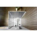 ALAIN Duschabtrennung Quadrat, 900x900mm, Glas BRICK