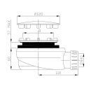 Duschwannensiphon 90mm, DN40, weiss