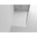 ACORA Mineralguss-Duschwanne, 120x80x3,5cm Rechteck, weiss, Steindekor