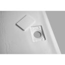 ACORA Mineralguss-Duschwanne, 120x90x3,5cm Rechteck, weiss, Steindekor