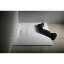 ACORA Mineralguss-Duschwanne,Quadrat 90x90x3,5cm, weiss Steindekor