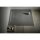 ACORA Mineralguss-Duschwanne, 120x80x3,5cm Rechteck, grau, Steindekor