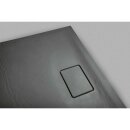 ACORA Mineralguss-Duschwanne 100x80x3,5cm Rechteck, grau, Steindekor