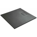 ACORA Mineralguss-Duschwanne,Quadrat 90x90x3,5cm, grau...