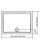 KARIA Duschwanne 120x80x4cm weiss