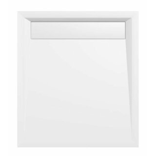 VARESA Duschwanne 90x80x4cm mit Rinnenabdeckung