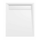 VARESA Duschwanne 100x80x4cm mit Rinnenabdeckung