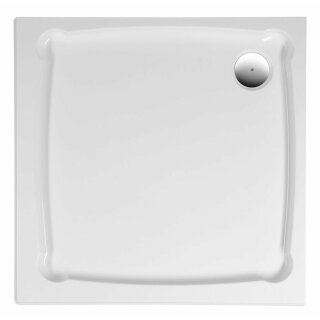 DIONA Gussmarmor-Duschwanne, Quadrat 90 x 90 x 7,5 cm
