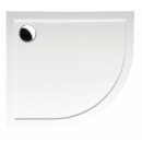 RENA L Duschwanne, Viertelkreis 90x80x4cm, R550, links