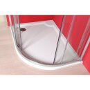 RIVA Duschwanne, Viertelkreis 100x80x4cm, links