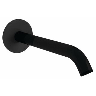 Einlauf, 165mm, schwarz matt