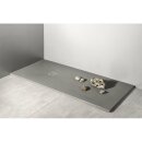 MITIA Gussmarmor-Duschwanne, Rechteck 200x90x3 cm, grau