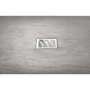 MITIA Gussmarmor-Duschwanne, Rechteck 140x90x3 cm, grau