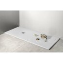 MITIA Gussmarmor-Duschwanne, Rechteck 140x90x3 cm, weiss