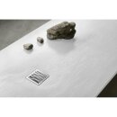 MITIA Gussmarmor-Duschwanne, Rechteck 140x90x3 cm, weiss