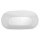 DELONIX Freistehende Gussmarmor-Badewanne 170x84x61,5cm, weiss