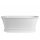 DELONIX Freistehende Gussmarmor-Badewanne 170x84x61,5cm, weiss