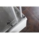 CARMEN Duschabtrennung Quadrat 800x800x1650mm, Klarglas