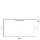 IRENA Duschwanne 150x80x3,5cm weiss