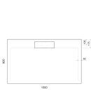 IRENA Duschwanne 150x90x3,5cm weiss